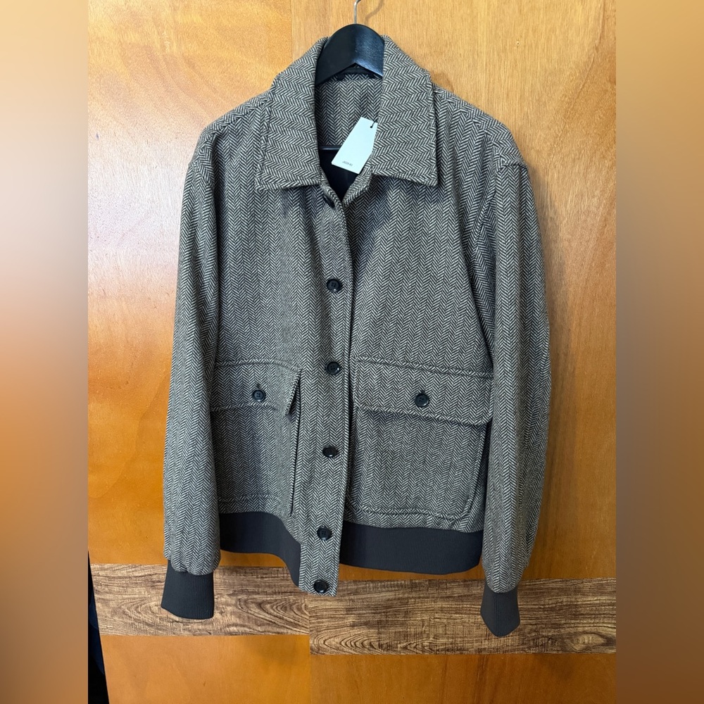 Jason Wu Men's Herringbone wool Jacket - Brown